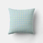 ブルードット幾何学柄の保育園用スローピロー クッション (裏面)