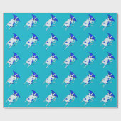 ブルードット犬 ラッピングペーパー (フラット)
