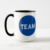 ブルードット選挙白黒コーヒーマグ マグカップ (左)