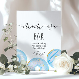 ブルードナツモモザバー ポスター