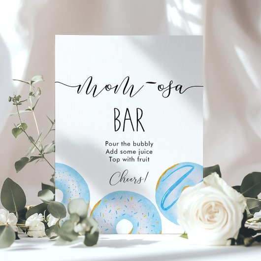 ブルードナツモモザバー ポスター