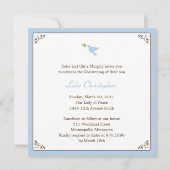 ブルードブ洗礼/《キリスト教》洗礼式や命名式招待状 招待状 (正面)