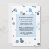 ブルードライブバイ誕生日農園動物 招待状 (裏面)