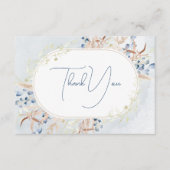 ブルードライボウホフラワーズサンキューカード エンクロージャーカード (正面)