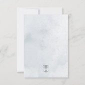 ブルードライボウホフラワーホワイト結婚ズ セーブザデート (裏面)