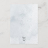 ブルードライボホフラワーズブルー披露宴カード エンクロージャーカード (裏面)