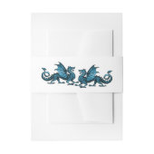 ブルードラゴエレガントンズ結婚のベリーバンド 招待状ベリーバンド (正面例)