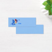 ブルードラゴンと風船ギフトラベル (デスク)