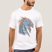 ブルードラゴンの頭部Tシャツ Tシャツ (正面)