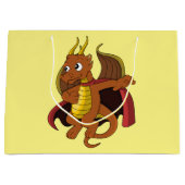 ブルードラゴンカートゥーンラージ抱き枕 ラージペーパーバッグ (正面)