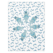 ブルードラゴンズChinoiserie Ginger Jar Jars Tablecl テーブルクロス (正面)