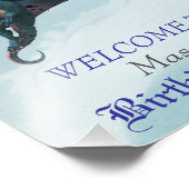 ブルードラゴンバースデーパーティーへようこそ フォトプリント            (角)