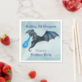 ブルードラゴンバースデーパーティー スタンダードカクテルナプキン (インサイチュ)