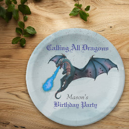 ブルードラゴンバースデーパーティー ペーパープレート