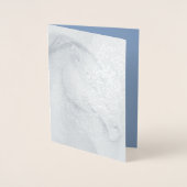 ブルードラゴンパステルアートワーク誕生日 箔カード (正面)