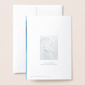 ブルードラゴンパステルアートワーク誕生日 箔カード (裏面封筒付き)