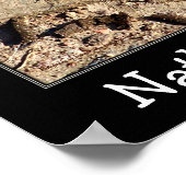 ブルードラゴンフライキッズルーパーソナライズされたム ポスター (角)