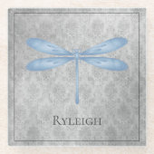 ブルードラゴンフライダマスク ガラスコースター (正面)