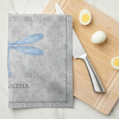 ブルードラゴンフライダマスク キッチンタオル (四つ折り)