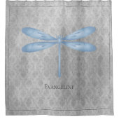 ブルードラゴンフライダマスク シャワーカーテン (正面)