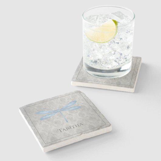 ブルードラゴンフライダマスク ストーンコースター (横)