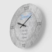 ブルードラゴンフライダマスク ラージ壁時計 (傾斜)