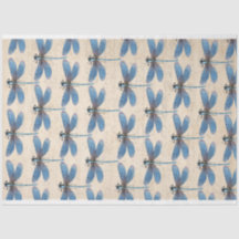 ブルードラゴンフライ家具デクページ紙