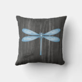 ブルードラゴンフライ素朴装飾用クッション クッション (裏面)