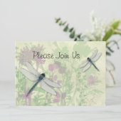 ブルードラゴンフライ結婚式招待状 招待状 (スタンド正面)