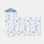 ブルードラゴンフライ フラワーベビーシャワー フェイバーボックス (折り畳みなし)