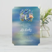 ブルードラゴンボーイベビーシャワー 招待状 (スタンド正面)