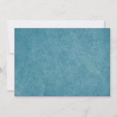 ブルードラゴン対Tレックスシルエット招待状 招待状 (裏面)