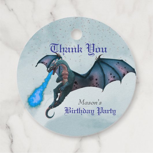 ブルードラゴン誕生日ありがとう フェイバータグ (裏面)