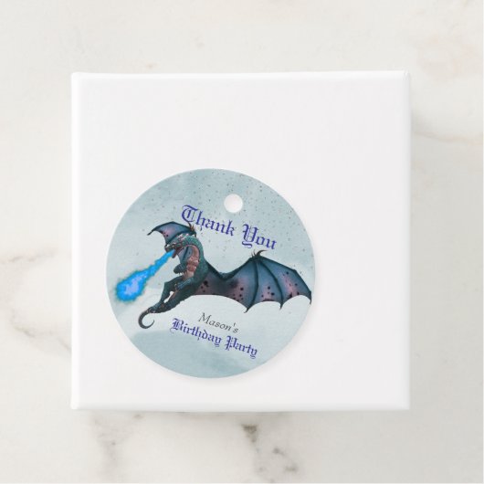 ブルードラゴン誕生日ありがとう フェイバータグ (インサイチュ)