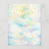 ブルードラゴン赤ちゃんシャワービンゴゲーム (裏面)