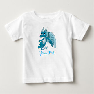 ブルードラゴン カートゥーン ベビーTシャツ