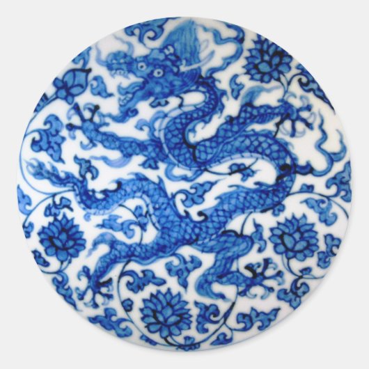 ブルードラゴン ラウンドシール (正面)