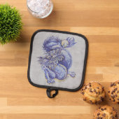 ブルードラゴン 鍋敷き (トップダウン)