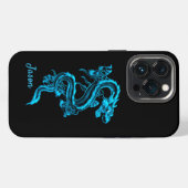 ブルードラゴン iPhoneケース (裏面横)