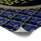 ブルードラムクールデコールプリント ポスター (角)