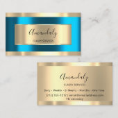 ブルードリップス金ゴールドドリップフレーム自筆証書Blu 名刺 (正面/裏面)