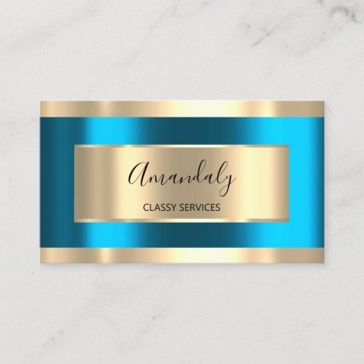 ブルードリップス金ゴールドドリップフレーム自筆証書Blu 名刺 (正面)