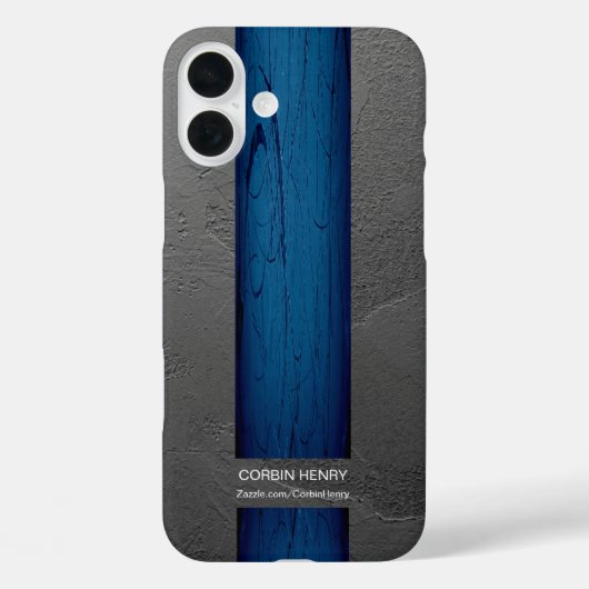 ブルードリップネームアブストラクトテクスチャー Case-Mate iPhoneケース (裏面)