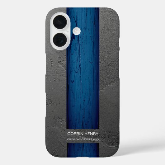 ブルードリップネーム抽象テクスチャー Case-Mate iPhoneケース (裏面)