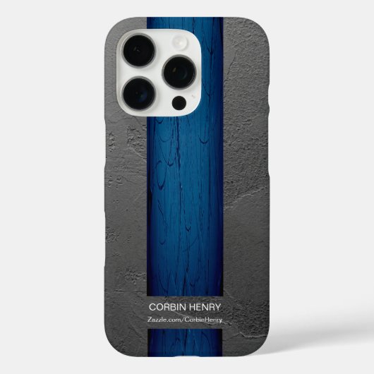 ブルードリップネーム抽象テクスチャー Case-Mate iPhoneケース (裏面)