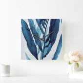 ブルードリフトI スクエア壁時計 (ホーム)