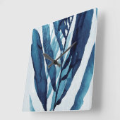 ブルードリフトI スクエア壁時計 (傾斜)