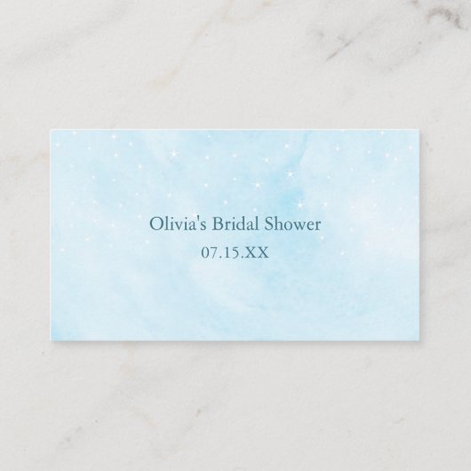 ブルードリーミー推測いくつのキスブライダルゲーム エンクロージャーカード (裏面)