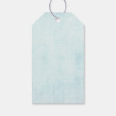 ブルードリームキャッスタイリッシュチャーボホデザイン誕生日 ギフトタグ (裏面)