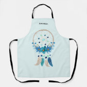 ブルードリームキャッスタイリッシュチャーボホデザイン エプロン (正面)